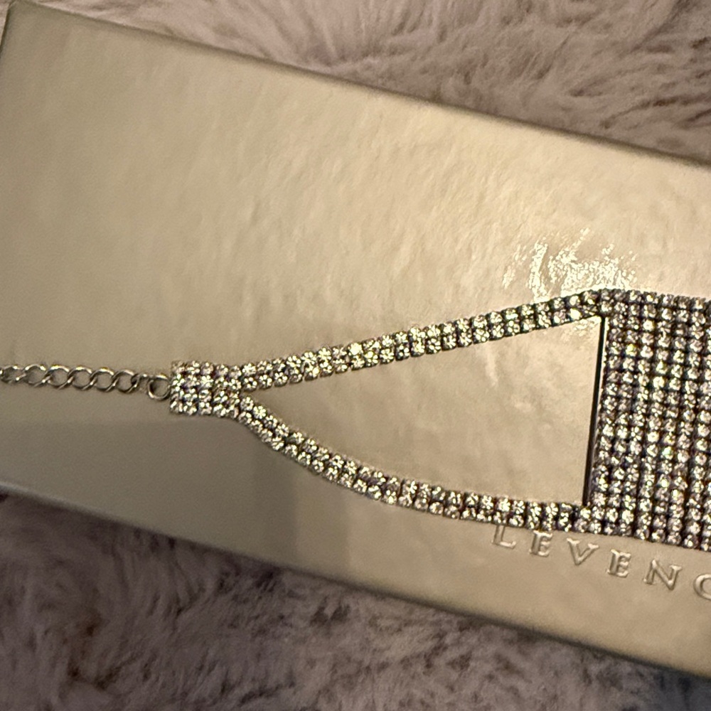Silver Rhinestone Choker - Picture 2 of 3